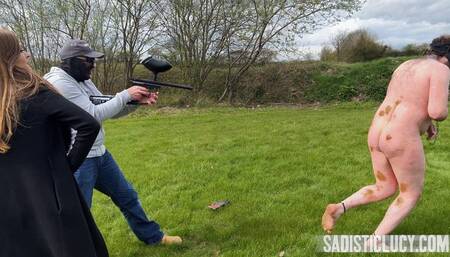 Slave hunting paintball - Miss Honour May and Master Bex - MP4 SD