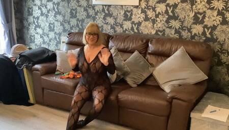 Balloons in a body stocking