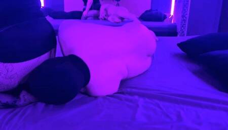 BBW Ass Worship in Fish Nets - BBW Ass Worship in Netzstrümpfe