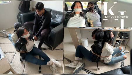 Undercover Investigators: Simona & Mara Caught and Driven to be Bound & Gagged