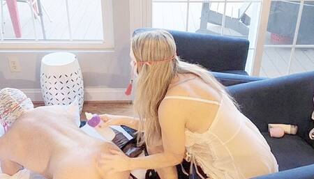 Foot fisting doggy style