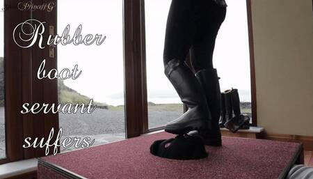 Rubber Boot Servant Suffers