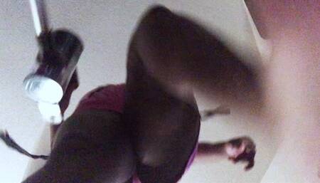 Hot Giantess Wife Doesn't see Teenie Husband on Floor POV 1080