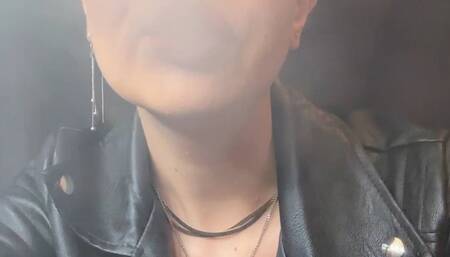 encouragement and instructions closeup smoking