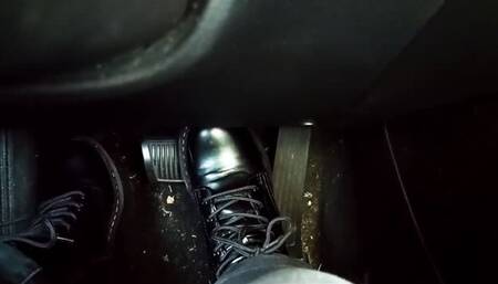 Black Combat Boots Pedal Pumping