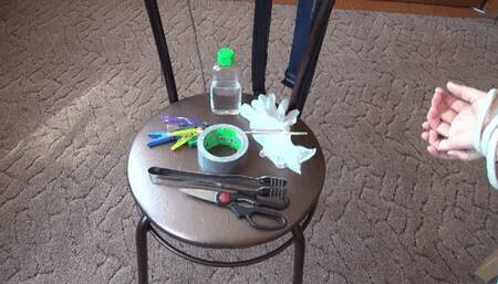 he laid out a large assortment of torment devices on the BB