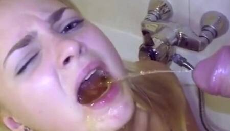 Teen drink pee from cock - i like pee