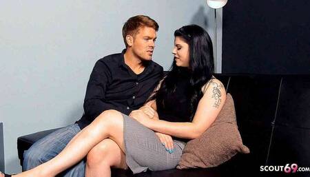 Big Natural Tits and Ass Office Girl Lucia Love Talk to Fuck
