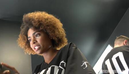 Czech Streets 121 Black sexy hairdresser