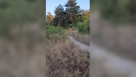 Risky Masturbation in Park