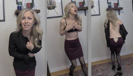 DEES WISHING RING - Goddess Dee, Made to Strip, Humiliation, Embarrassment, implied nudity - MP4