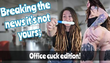 Office cuck eats a creampie