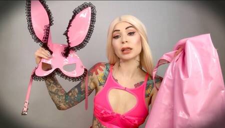 Pretty pink Bunny sissy and the big black cock - BBC, AROMA