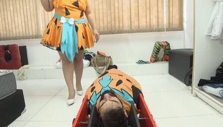 Prehistoric cosplay fart attack By Agatha Ludovino and Daniel Santiago cam, by aline full hd