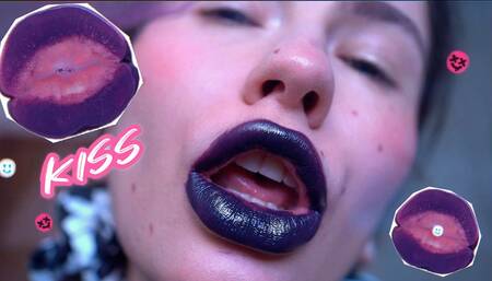 Dirty purple kiss