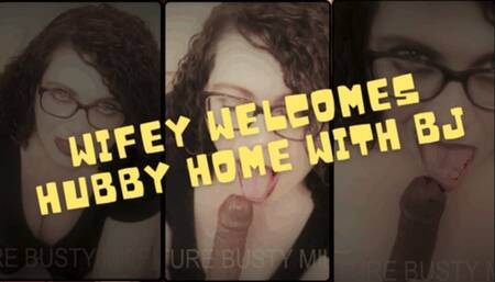 Wifey Welcomes Hubby Home with BJ 1080p