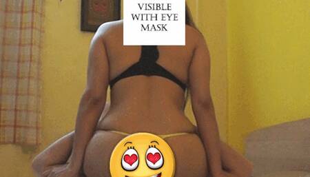 Brutal Merciless And Sensual Face Ride on Old servants face in Yellow Thongs By Mistress Heena