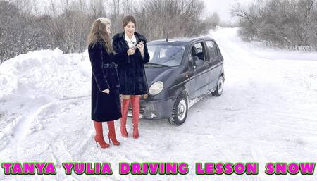 TANYA YULIA DRIVING LESSON SNOW STUCK FHD1080_FULL VIDEO 50 MIN