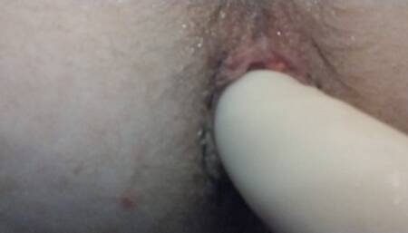 Dildo Play While Watching Porn