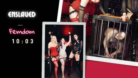 Enslaved. Facesitting, Strapon, Domination