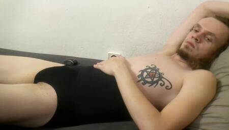 Massaging My Cock with a Dildo pt.1