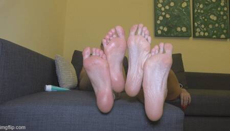 Be a slave to our feet