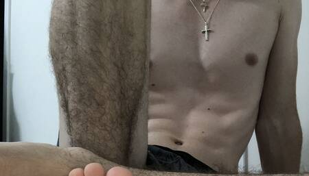 Hairy Hung Australian Man Cums for the 8th Time Today
