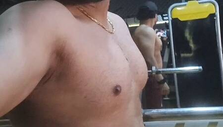 Hot Man Workout at Gym