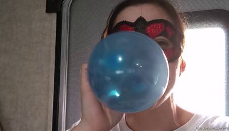 Blowing Little Balloons until They Pop HD