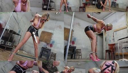 Hot busty blonde strung up in a tight strappado bound orgasms (MP4 SD 3500kbps)