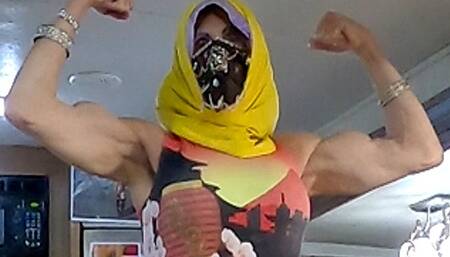 Grandma Alexandria as the Muscular Hijabi - Second Video