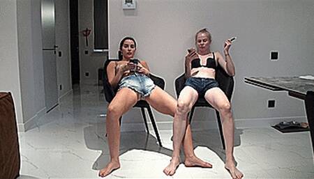 Lesbians tapping their toes (1920x1080 HD) MP4