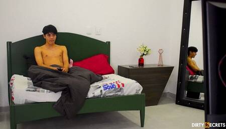 MY STEPMOM AND I SHARE A BED AND SHE ENDS UP SUCKING MY COCK