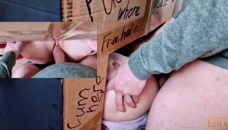 Fucking Lina - Tight pussy in Glory Hole was fucked 3 t