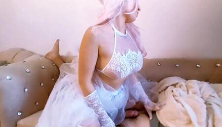 Royalfairygirl - Virgin bride begs for a bigger cock