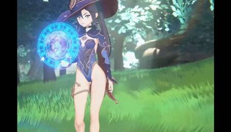 Mona fucked in village Genshin impact