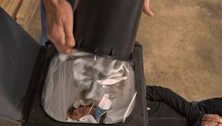 Loser is buried under disgusting trash (small version)