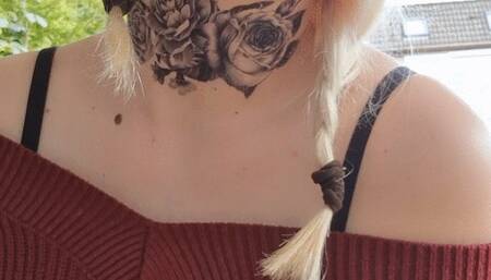 Naughty Smoking Girl with Pigtails