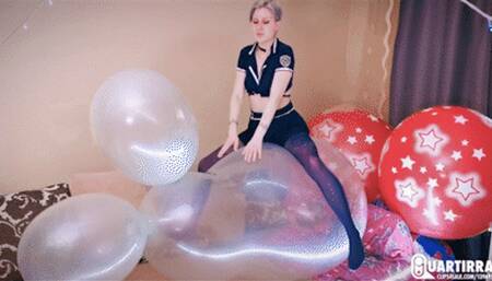 Q938 Stashia seductively hugs and rides giant RX Rabbit balloon nonpop - 1080p