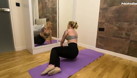 Natalie Wayne - Stepsister Needed Help During Yoga But