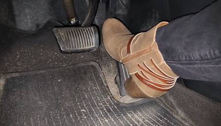 Rev and Drive in Tan Heeled Boots
