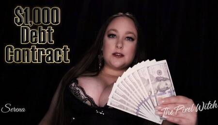 $1,000 Debt Contract ~ Beginner Paypig FinDom Money Fetish ~ 1080p HD