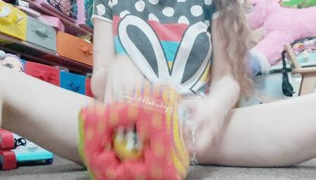 Innocent baby toy time