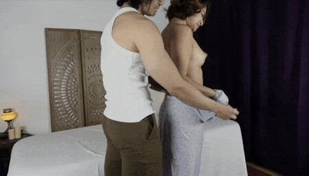 Shy 22 Year-Old Dripping Wet During Her Sensual Massage With Dream Masseur Hung Asian Jax Solomon