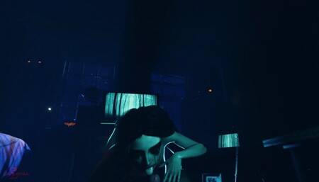 Ring girl deepthroats and rides cock