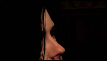 Geralt watches while Yennefer fucks a big black cock