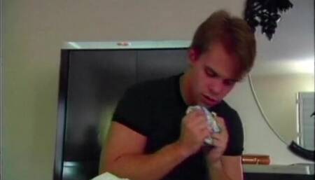 Blonde teen pussy licked in 69 pose before hard anal sex with her boyfriend