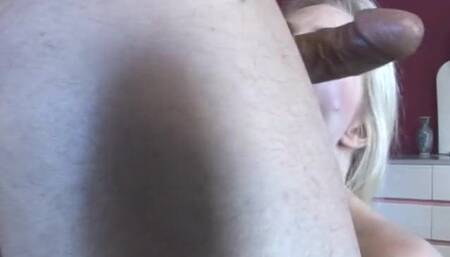 Latin dude fucking blonde in her ass