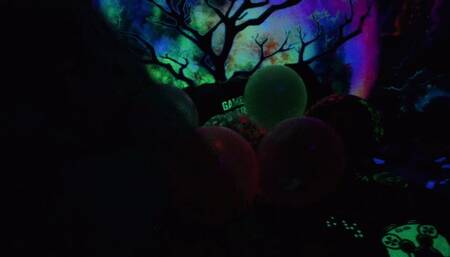 Black Light Balloons Hump and Pop