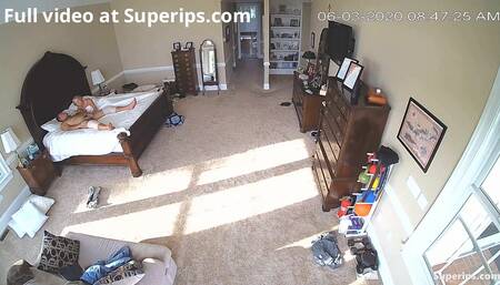 IPCAM – American blonde granny fucks her husband